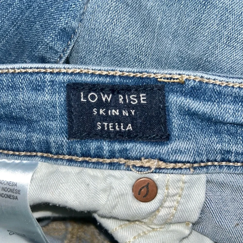 Lucky Brand Stella stretchy low rise skinny denim blue ankle jeans size 10/30 - Picture 7 of 13